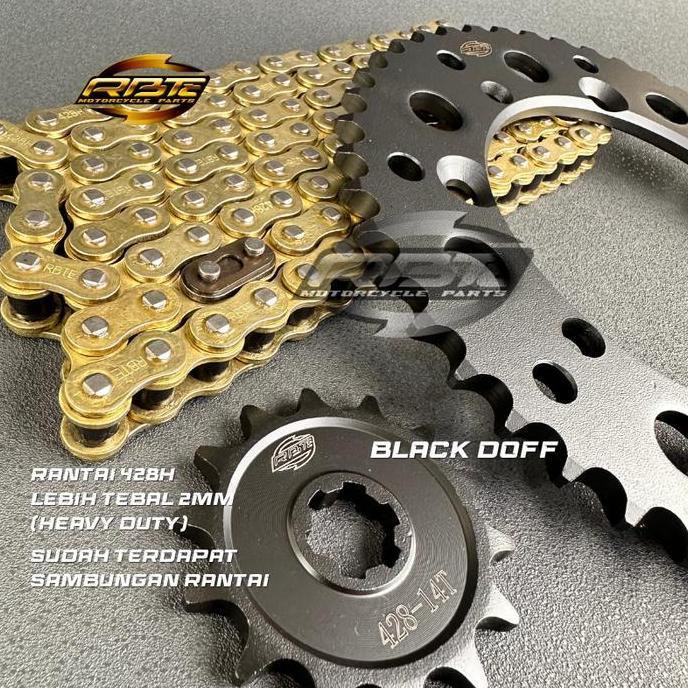 NEW GEAR GIR SET PAKET KLX 150 NEW L G DTRACKER 150 44T ORI