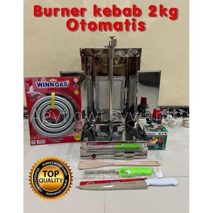 Burner Kebab Otomatis Ukuran 2kg Mesin Kebab 2 Kg Kompor Kebab Otomatis 2 Kg