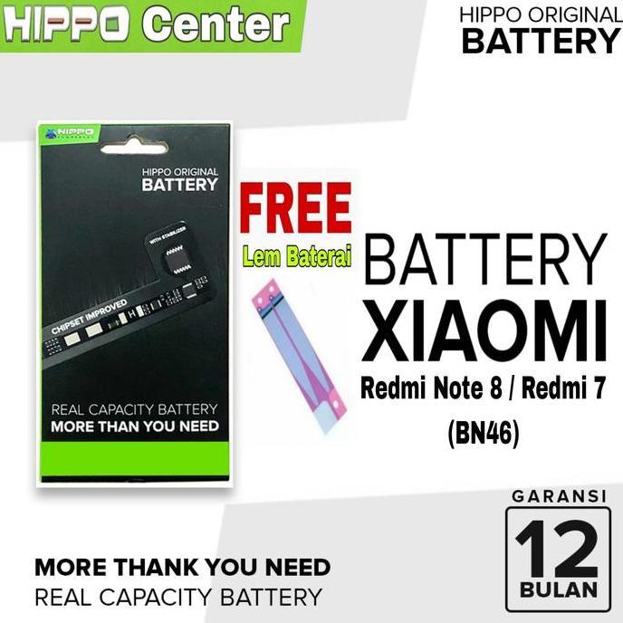 NEW BATERAI HIPPO COMPATIBLE WITH XIAOMI REDMI 7 ( BN46 ) HIPPO BATERAI COMPATIBLE WITH XIAO MI BN46