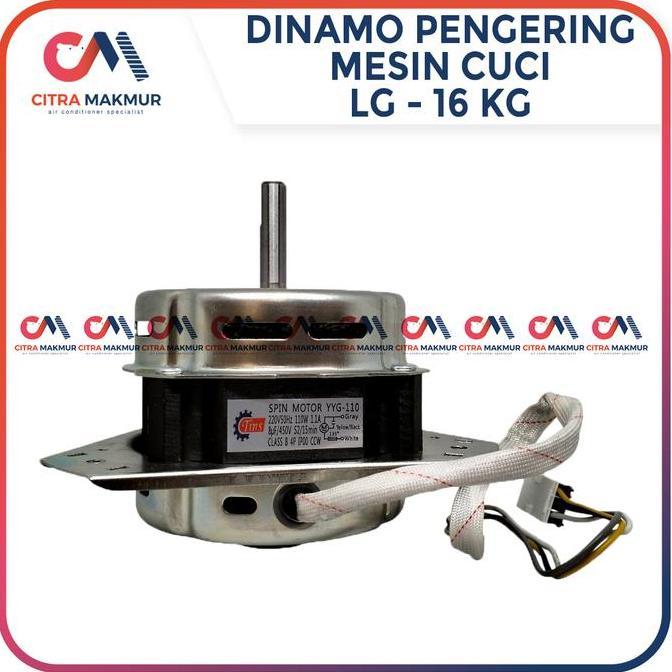 Sale Dinamo Pengering Mesin Cuci Compatibel For Lg 16 Kg As 12 Mm Kaki 3 110 Watt Motor Spin P1600R 