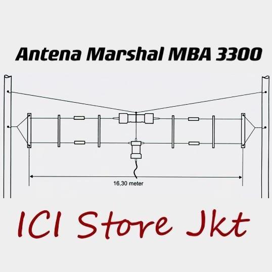 Grosir Antena Marshal Mba 3300 / Antena Hf Broadband / Antena Ssb