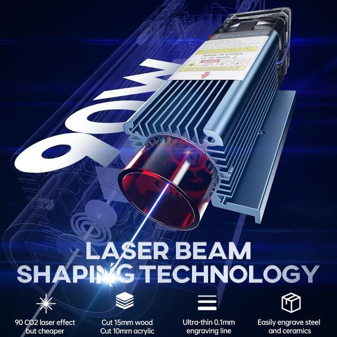 Grosir Sculpfun S9 Mesin Ukiran Laser Logam Laser Cutting Akrilik + Meja Kerja Sarang Lebah +Rotary 