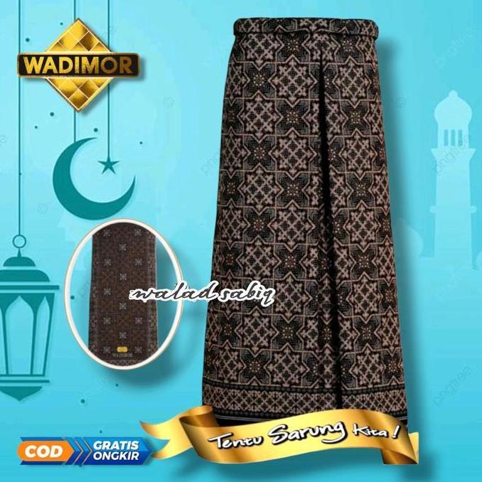 Sarung Jawa Batik Wadimor WD JB Cocok Buat Seragaman Santri Model Terbaru Katun Hitam Wanita Biru Pr