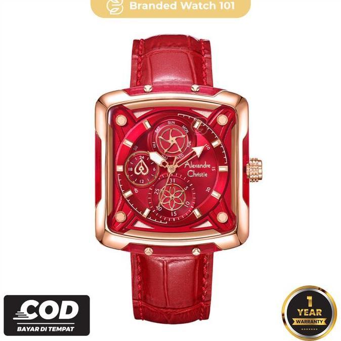 Jam Tangan Wanita Alexandre Christie AC 3030 / AC3030 / 3030 Garansi Resmi 1 Tahun Leather