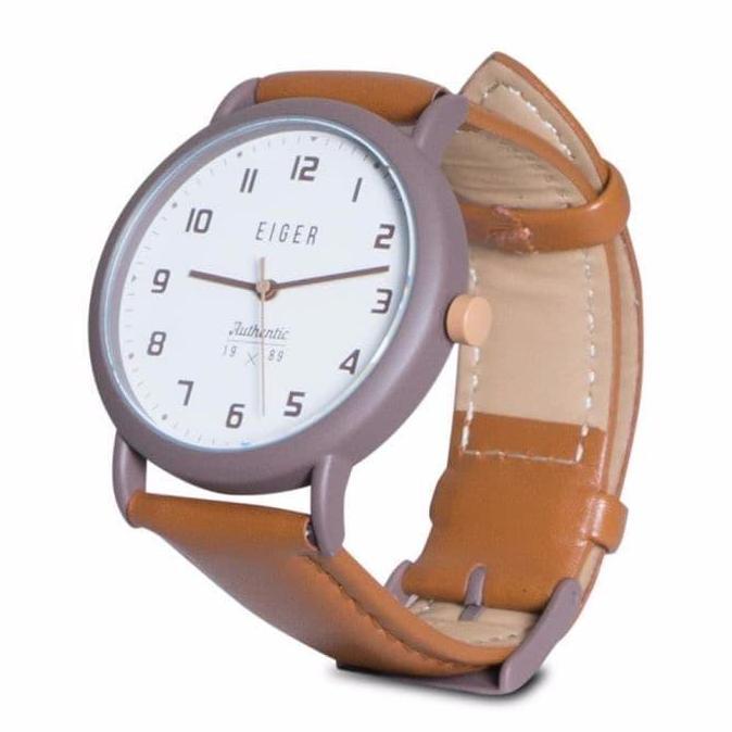 Jam Tangan Wanita // Eiger Copper Watch 1989 Brown Original
