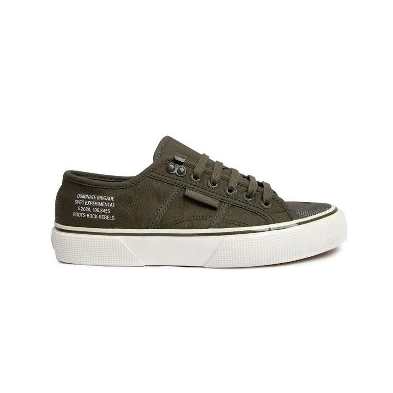 New SUPERGA X DOMINATE 2691 TOE CUP GREEN OLIVE/WHITE AFORIO