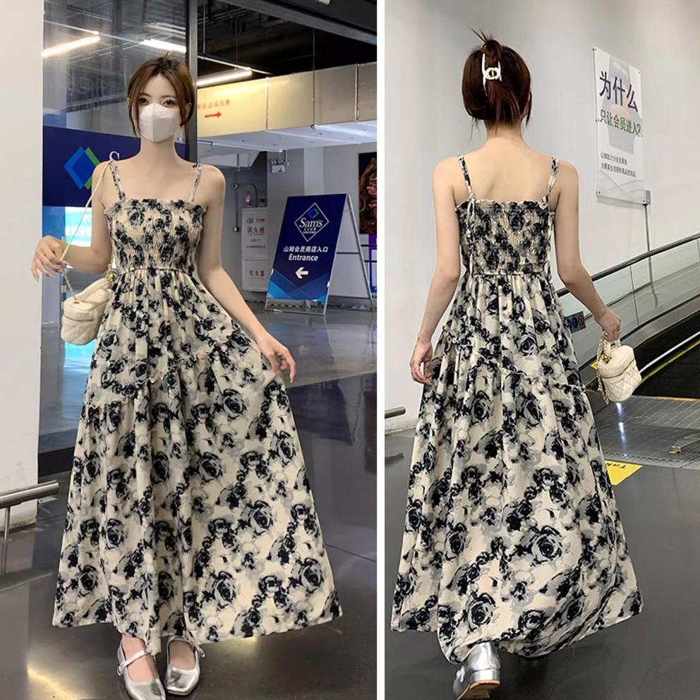 Dress Pantai Panjang Skirt Korean Dress Premium Summer/Long Dress Pantai Bali Rok Pelangi/Baju Terus