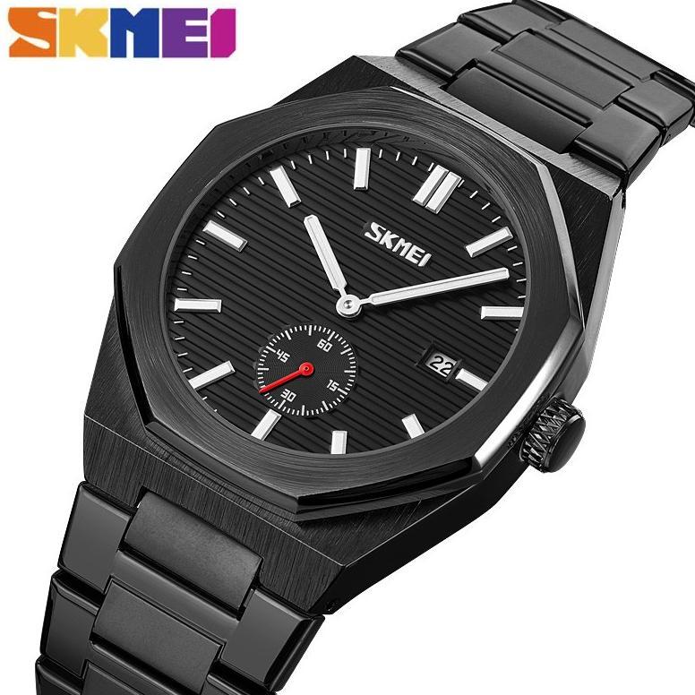 SKMEI 9262 Jam Tangan Pria Analog Chronograph Tali Stainless Steel MGOS