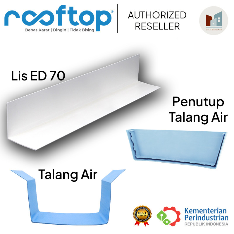 Atap - Rooftop Premium Harga termurah merk ROOFTOP  Atap uPVC bukan merk alderon, dr shield - Akseso