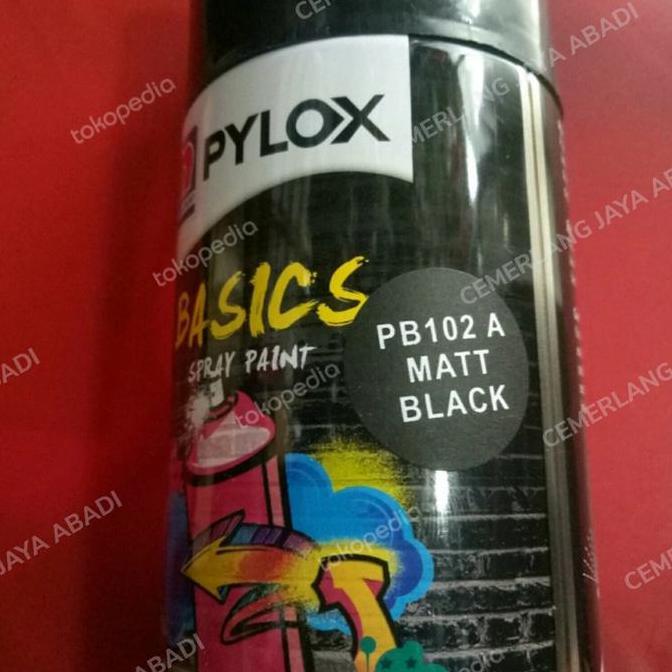 Pageup- Pilok Pilox Cat Semprot Hitam Dop / Matt Black