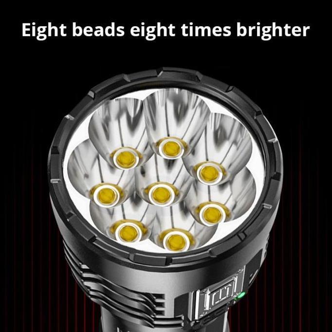 Lansungkirim- Senter Led 60W + 20W / Senter Led Chargeable / Senter Cas Led