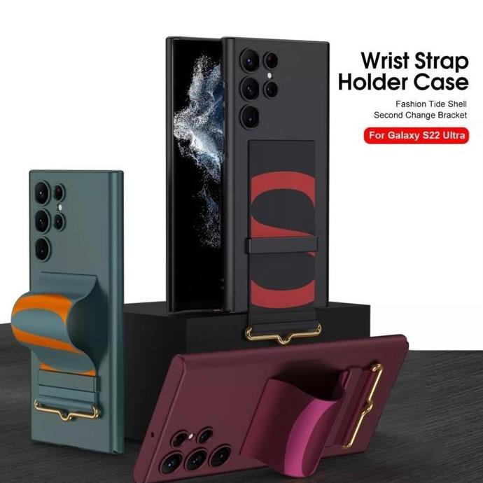 Slim Matte Strap Wristband SAMSUNG S22 ULTRA S22+ Case Cover casing
