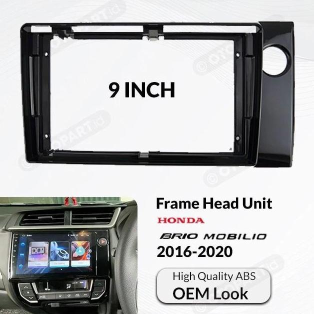 Head Unit Android 9 Inch Paket Frame Brio-mobilio