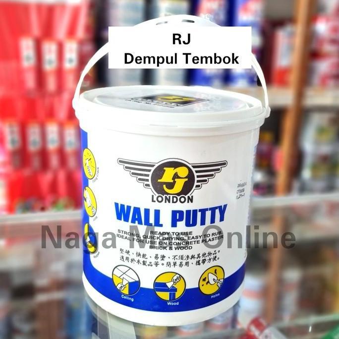 DEMPUL TEMBOK RJ / RJ WALL PUTTY 5 KG / DEMPUL JADI TEMBOK