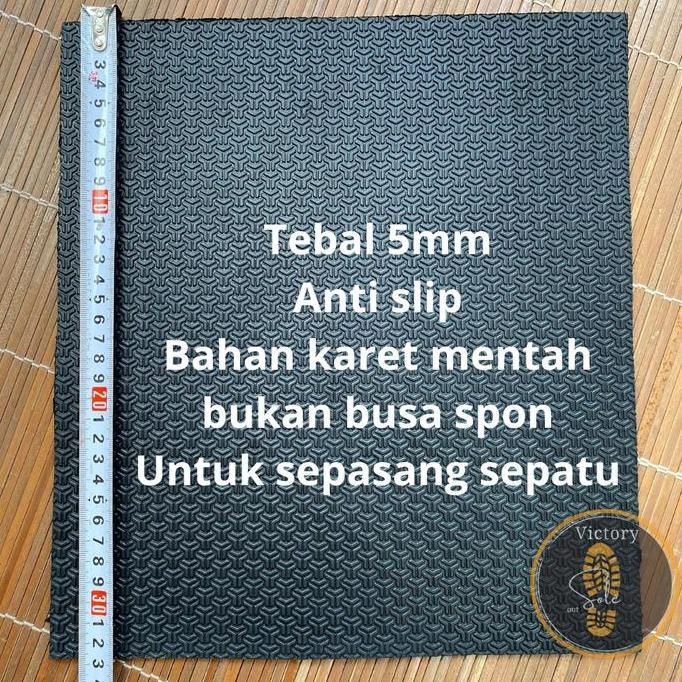 Sol Lembaran sepatu sandal flat pria motif pasir anti slip bahan karet mentah