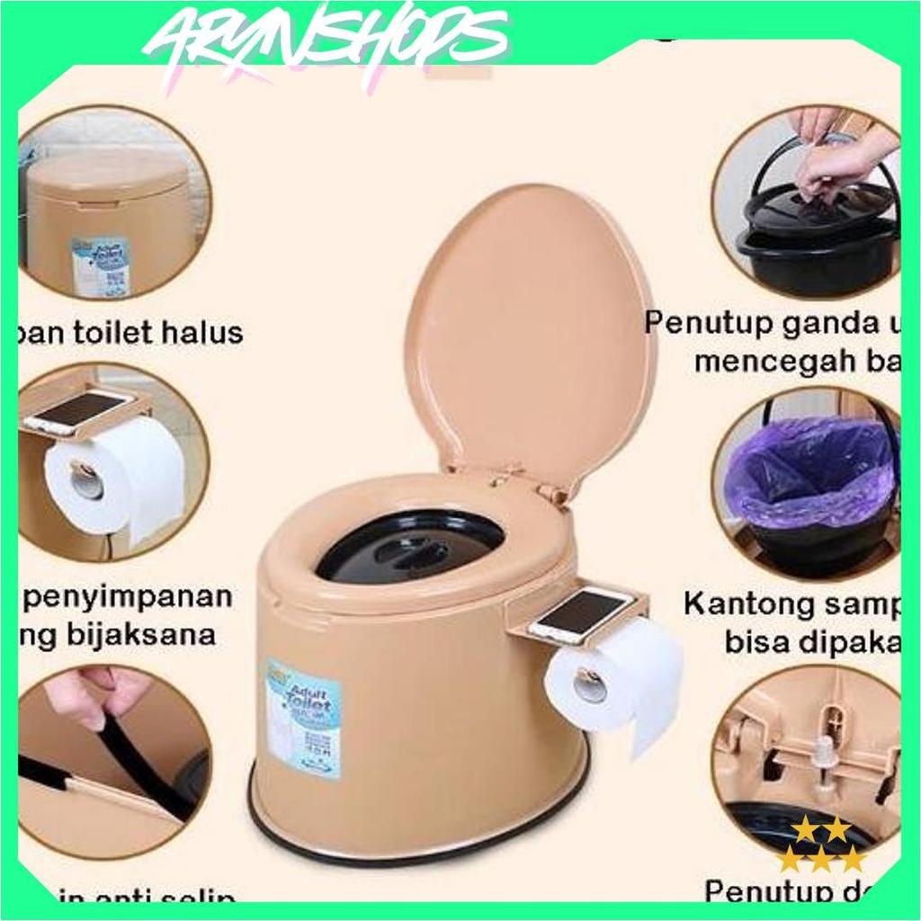 Closet Toilet Duduk Portable + Ember Untuk Lansia & Ibu Hamil - Toilet Duduk Portable Ibu Hamil Lans