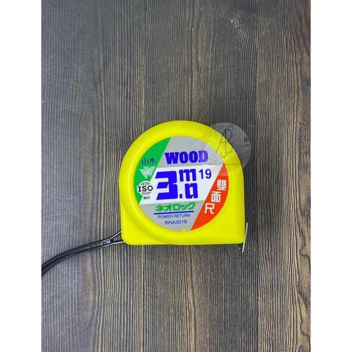 Meteran WOOD 3 Meter / Meteran WOOD TAIWAN 3 Meter
