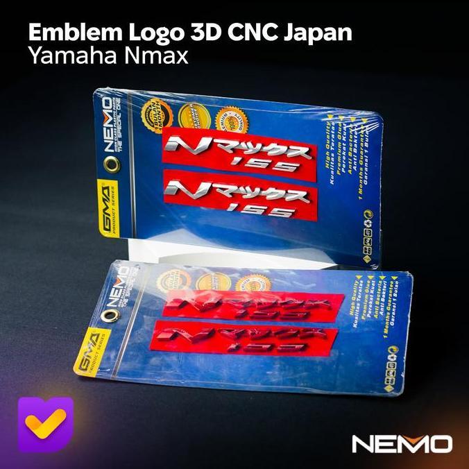 Sticker / Emblem 3D Cnc Japan Untuk Yamaha Nmax