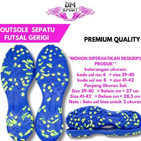 MAHARACATALOG OUTSOLE SEPATU FUTSAL TURF | BAWAHAN SEPATU FUTSAL GERIGI LAPANGAN SINTETIS | SOL SEPA