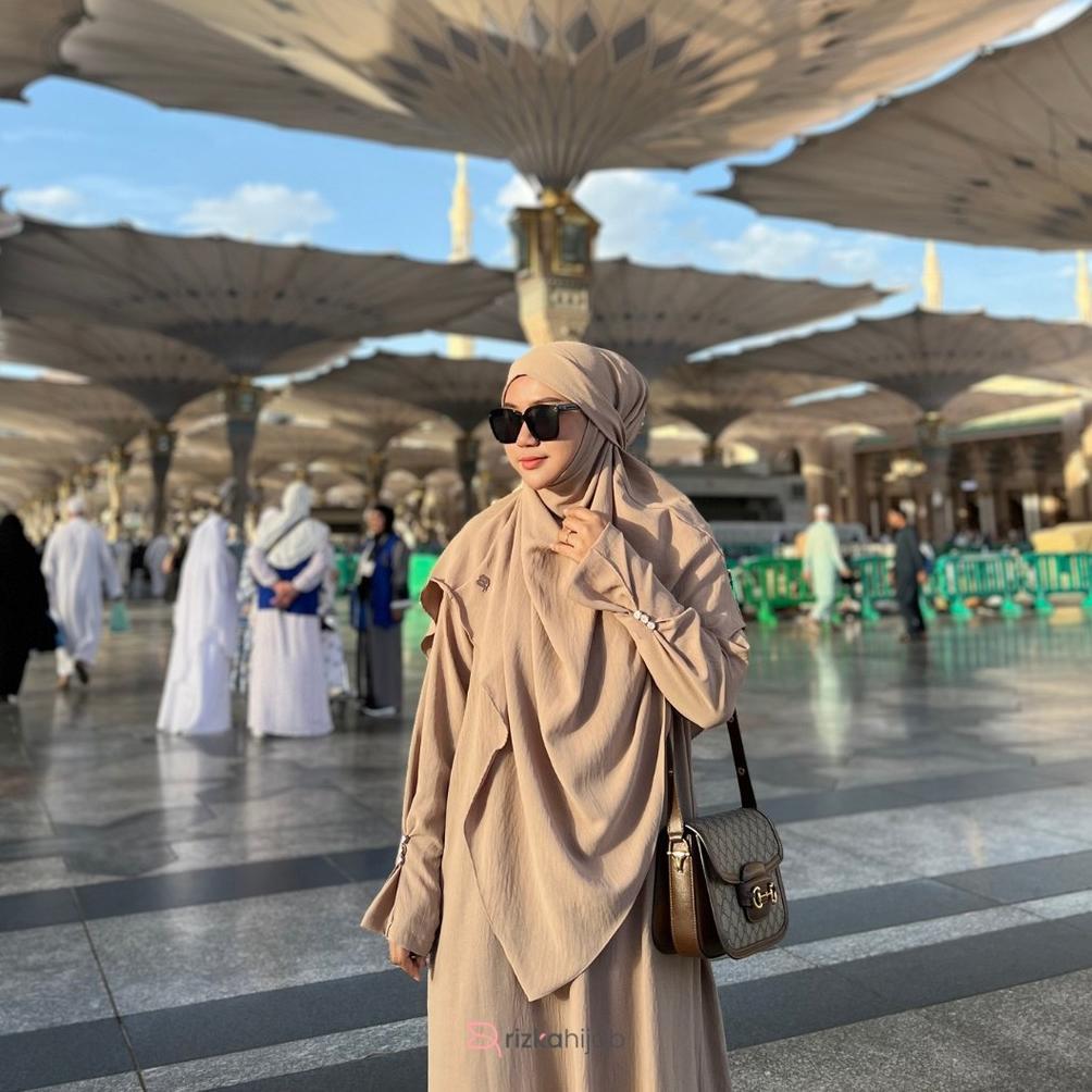 EXCLUSIVE RIZKA HIJAB - SHAFEEYA ABAYA SET FRENCH KHIMAR