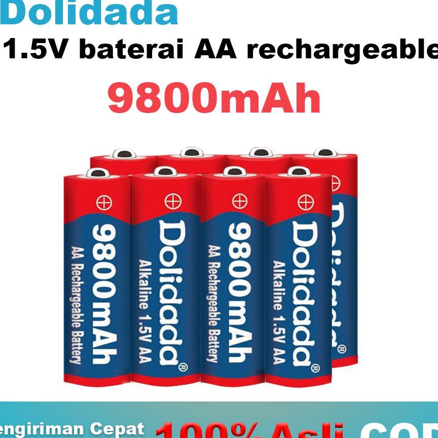 9800Mah 1.5V Aa Baterai Aa Rechargeable Baterai Isi Ulang Baterai Kamera Mainan 1.5V Jam Baterai Cas
