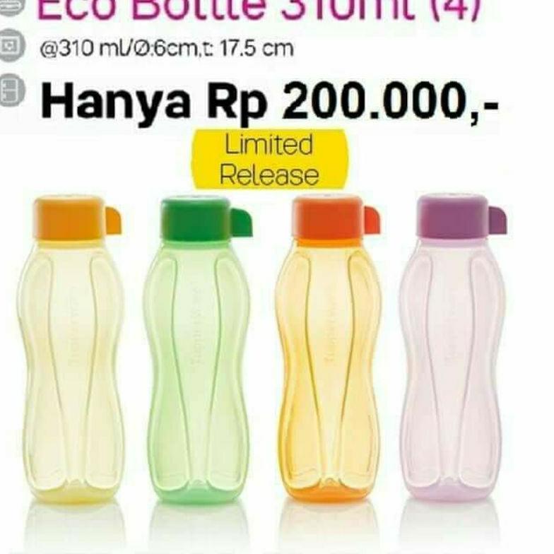 Botol Minum Eco 310ml Tupperware Asli
