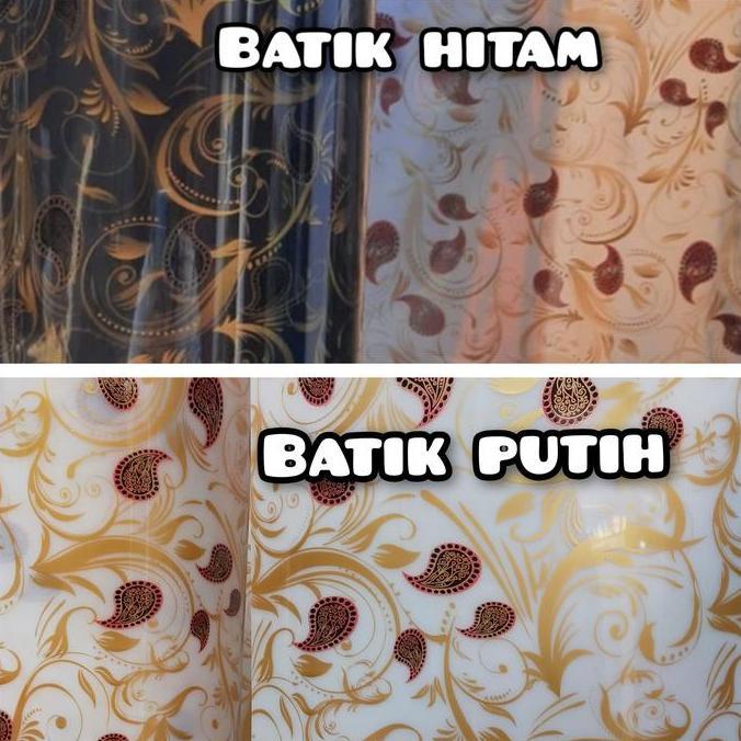 fiber pagar plastik penutup pagar hitam motif batik harga permeter