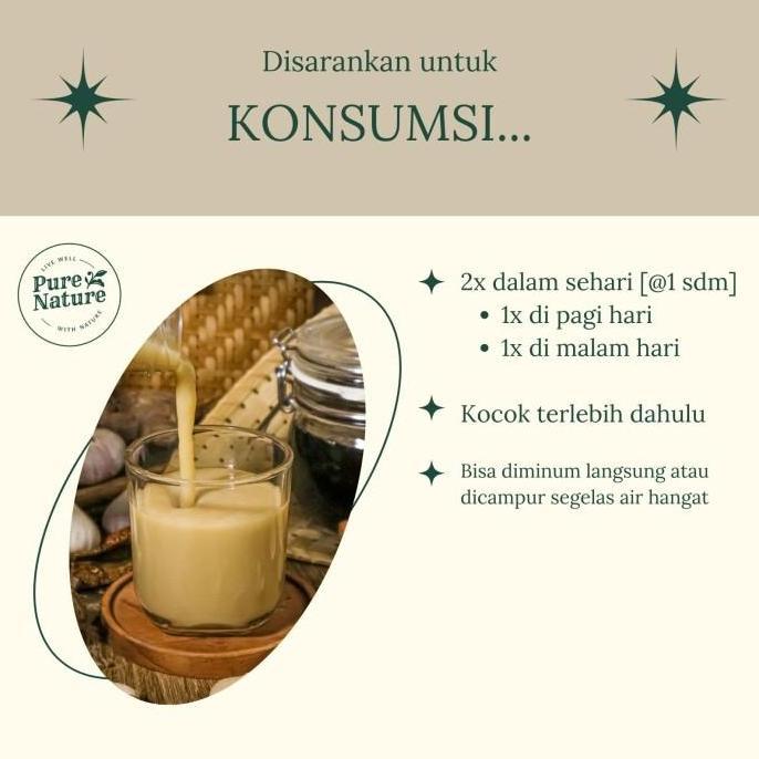[3 Botol] PureNature Jus Bawang Putih Tunggal Ampuh Berkhasiat AS