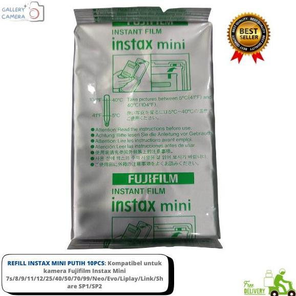 REFILL FUJIFILM INSTAX MINI PUTIH POLOS ISI 10 LEMBAR - Expired Sampai 2027 FAB