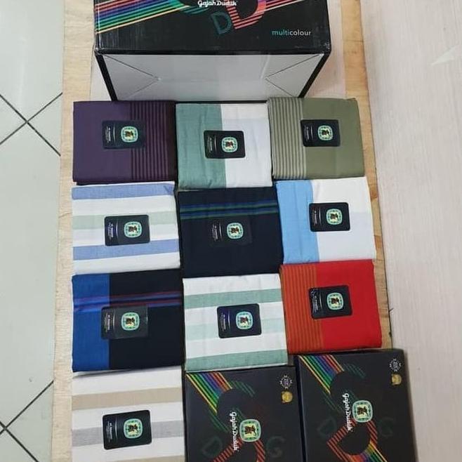 Hemat Sarung Gajah Duduk Multicolour Multi Color Kain Tenun Motif Warna Dewasa Pria Laki Nusantara S