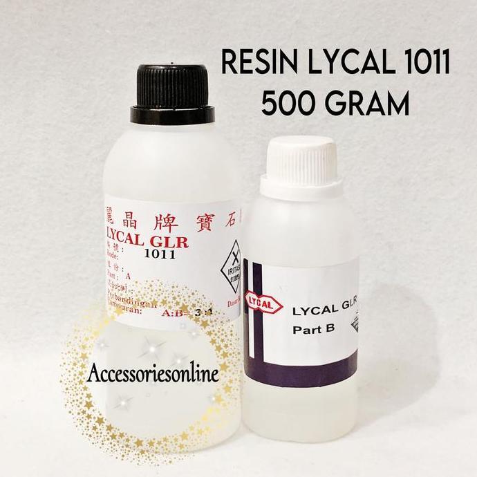 HOT SALE Resin Lycal 1011 (500gram) Keras dengan Katalis 1 Set Botol Putih BISA GOSEND