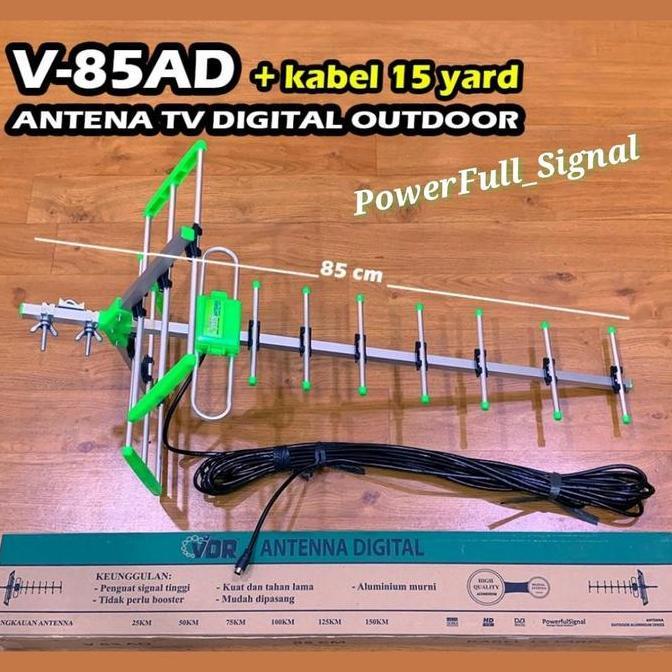 Antena Tv Outdoor Digital Sinyal Kuat - Kabel Vdr V 85 Hd Terlaris