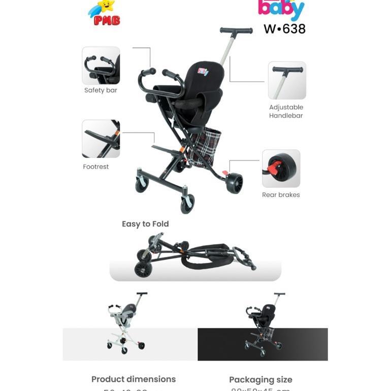 FACTORYZTA [FREE BUBBLEWRAP] BAMS TERMURAH STROLLER SEPEDA ANAK MIKRO TRIKE EXOTIC LW 005 105 002 00