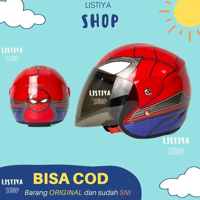 Helm Motor Anak Karakter  Umur 2 3 4 5 6 7 8 Tahun