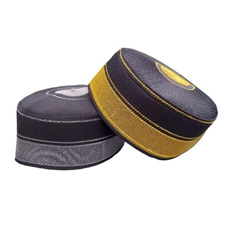 Exclusive (Cod) Songkok/Peci Recca Gold-Silver Bone Khas Bugis Makassar Anak-Dewasa