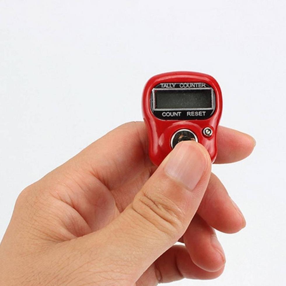 Termurah [Gk] Tasbih Digital Souvenir Emd777 Alat Hitung Led Jari Counter Tally Tasbeh Ibadah Mini I