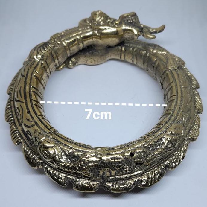 Gelang naga bahan kuningan super halus