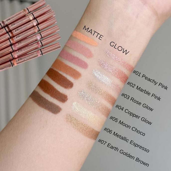 C_BAGASJAYA77 - BROWIT EYEDOL MATTE & GLOW SHADOW STICK EYESHADOW STICK THAILAND