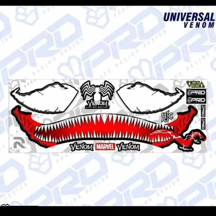 Decal Sticker Helm Universal HJC Venom