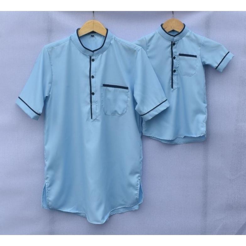 MURAH Baju Koko Kurta Couple Ayah Dan Anak Laki Laki Lilac lemon mustard