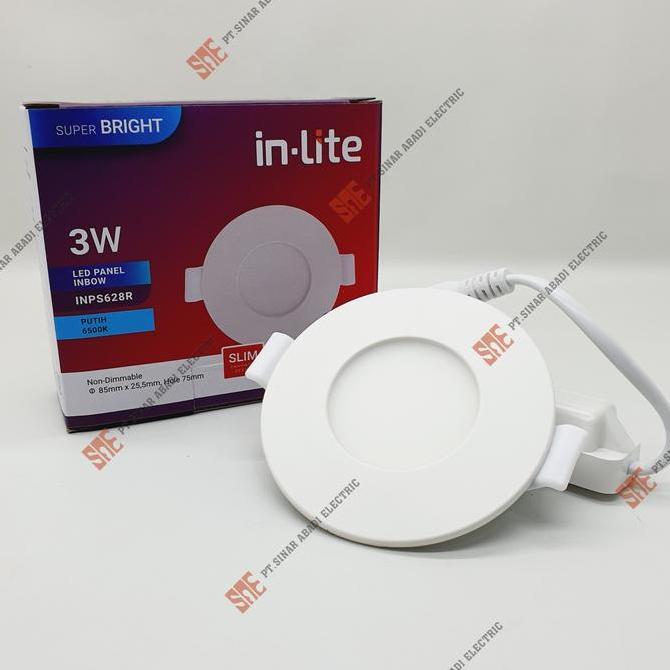 Lampu Downlight Led Inlite 3 Watt Inbow 3000K/4000K/6500K INPS628R