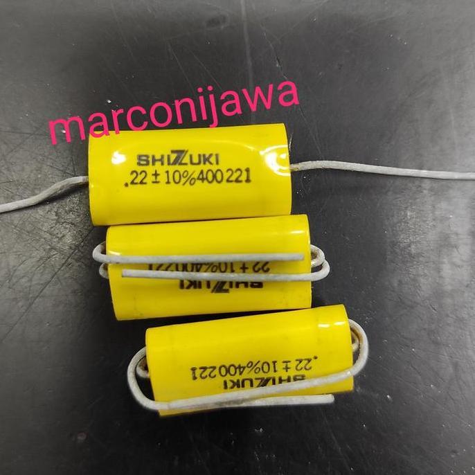 Ready capasitor 0.22uf 400V shizuki asli
