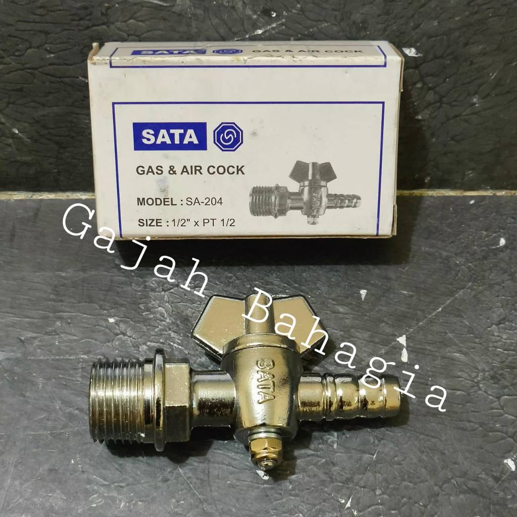 Kran Gas Single Lpg 1/2 Inch Air Cock Keran Kompor