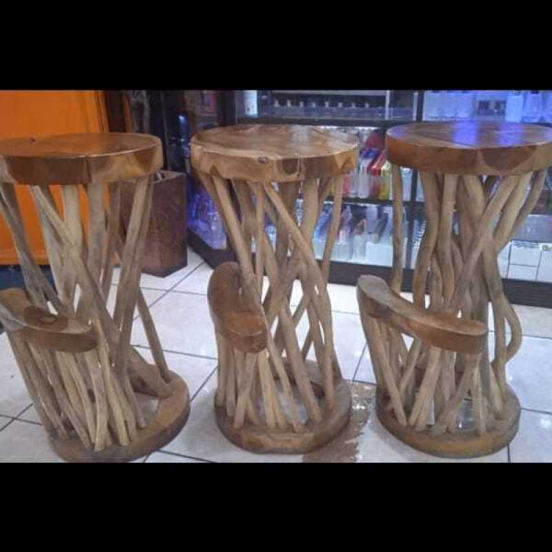 Bangku Kayu Jati /Kursi Tinggi /Ruang Tamu /Ruang Tunggu /Antik