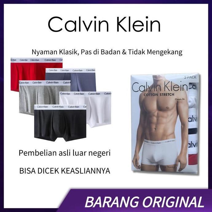 Calvin Klein Underwear - Celana Boxer Katun Antibakteri dan Bernapas-Boxer Pendek