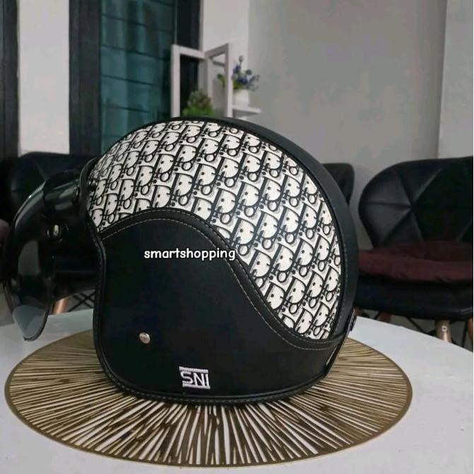 Helm Bogo Kulit Motif Helm Bogo Wanita Hijab Cepol Helm Bogo Dewasa Motorcycle