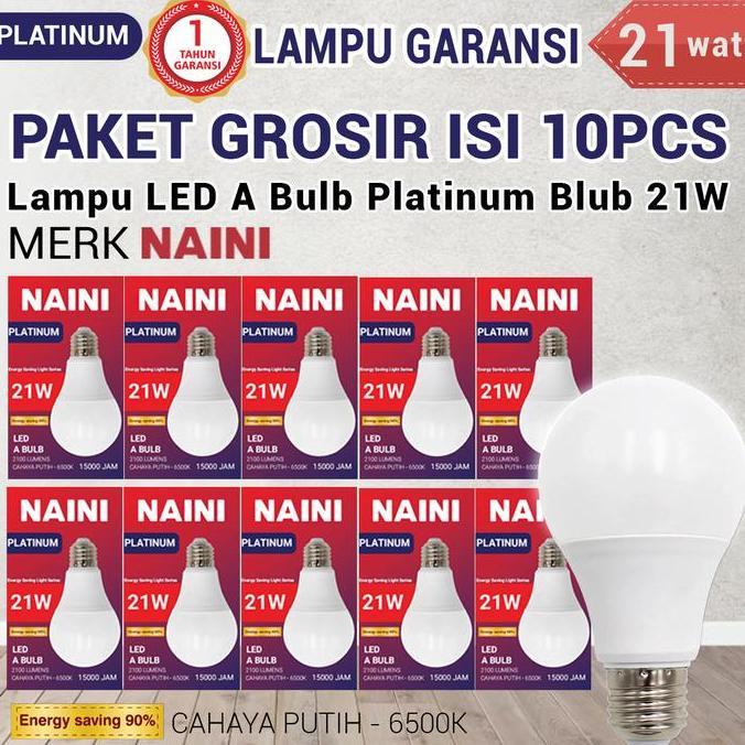 COD Paket Usaha Grosir 10pcs Bergaransi Lampu LED Bohlam Platinum Blub 5w 7w 9w 12w 18w 21w 25w Puti