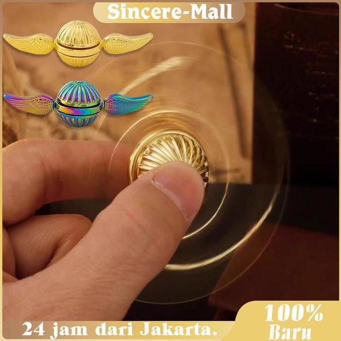 SMG Mainan Fidget Spinner Emas Snitch / Rotasi Magnetik Mainan Fidget Spinner / Mainan Harry Potter