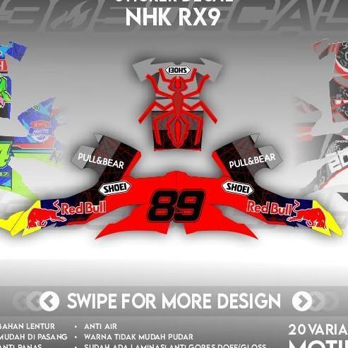 Termurah !!! Decal Sticker Helm NHK RX9 Part 1 | Decal Helm | Decal Sticker