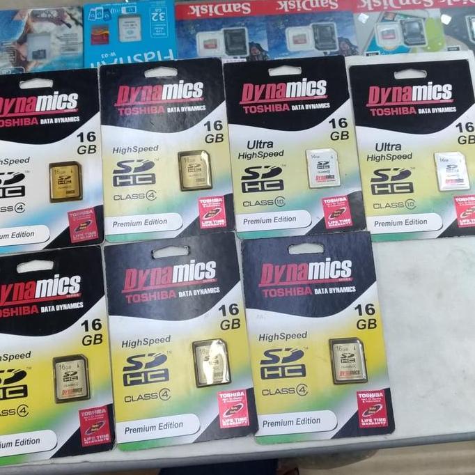 NEW MEMORY TOSHIBA 16GB SDHC. (CLASS 4) ORI